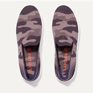 Rothy’s taupe camo slip on sneakers. 6.5